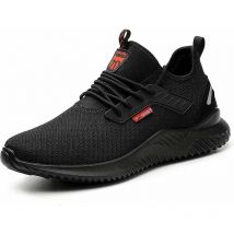 Chaussures de sécurité pour hommes et femmes, chaussures de travail, protection des orteils en acier, ultra légères, ,basket-ball de sécurité à