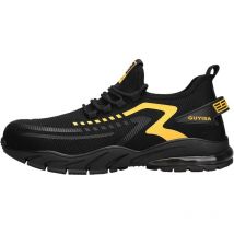 Chaussures de travail de sécurité pour hommes, baskets avec embout en acier, anti-perforation, antidérapantes, industrielles, à la mode, résistantes