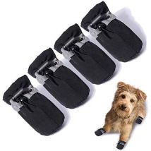 Chaussures pour chien pour protection de patte de chaussée chaude, semelle antidérapante bottes d'été pour chien de chat avec sangles réfléchissantes