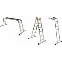 Escalier en aluminium réglable dans différentes positions de cobra étape up