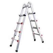 Fraschetti - chelle télescopique en aluminium avec une base étendue et des sections extensibles Max Step up Pluat telescopic 5+5 gradini