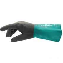 58430100 Chemikalienhandschuhe Alphatec 58-430 Größe 10 Flaschengrün/anth - Ansell