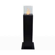 Divina Fire - Cheminée de jardin au bioéthanol pour extérieur Capri 110 Noir