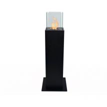 Divina Fire - Cheminée de jardin au bioéthanol cheminée d'extérieur Capri 70 Noir