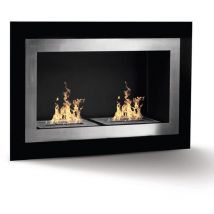 Divina Fire - Cheminée bioéthanol murale encastrable pechino L90 x H55 x P17