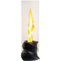 Divina Fire - Cheminée bio de table au bioéthanol nizza Noir D14,5 x H46,5 interne externe