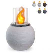 Divina Fire - Cheminée au bioéthanol d'extérieur/intérieur à poser ø 40 x h 54cm Botticelli - Beige