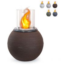 Divina Fire - Cheminée au bioéthanol d'extérieur/intérieur à poser ø 40 x h 54cm Botticelli - Marron