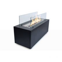 Divina Fire - Cheminée au bioéthanol sur pied pour intérieur et extérieur caravaggio Noir L100xP40xH40 cm