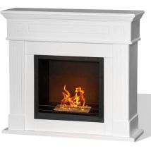 Divina Fire – Cheminée Bioéthanol Au Sol – Brûleur En Acier Inoxydable 430ss – Surface Chauffée Jusqu'à 90 M² – Installation Facile Sans Conduit