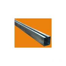 Chemin de roulement acier galvanise Choisissez votre longueur - 3 metres, Dimension - 50 x 40 mm, Epaisseur en mm - 2 mm