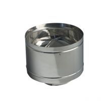 Tuttacasa - cheminA e de baril CheminA e ronde a tanche a la pluie en acier inoxydable de 20 cm