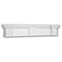 Profhome Decor - Cheminée décorative 164004 Profhome Manteau de cheminée Cadre cheminée design intemporel classique blanc