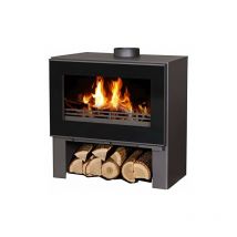 Cheminée design Victoria Omega eek a avec vitre xxl - 8,3 kW