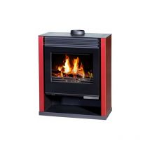 Cheminée design Victoria Rubin Lux EEK A - Rouge - 13 kW