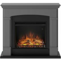 Tagu - Cheminée électrique décorative 'Helmi' Gris foncé - Powerflame