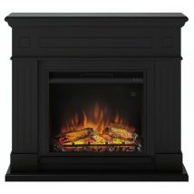 Cheminée électrique décorative 'Larsen' Noir profond - Powerflame - Tagu