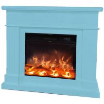 Cheminée Turquoise à Décorer Cm 95x109x21,5 Sined Camino Lipari Turchese