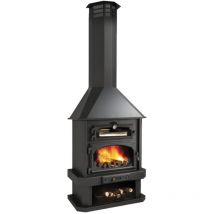 Cheminée à bois avec four Bronpi Ebro 14 kw