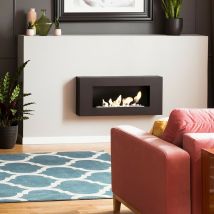 Azura Home Design - Cheminée bio-éthanol delta flat - Vitrage: Avec