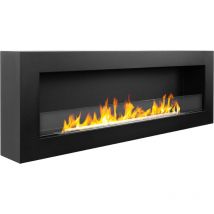 Divina Fire - Cheminée bioéthanol murale cheminée bio 120x40 siena 120 Noir