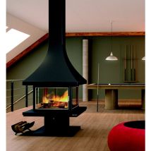 Focgrup - Cheminée centrale vitrée sylva 16kW CH86 pci
