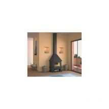 Cheminée de face à feu ouvert 17.5 Kw – Double foyer en briques réfractaires – 2700 x 820 x 490 mm – Focgrup