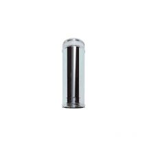 Cheminée double paroi isolé air dn 080/100 l 0,5 m tuyau en acier inoxydable 316 à