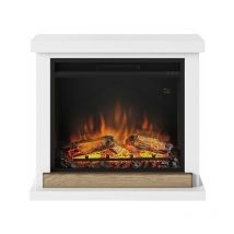 Tagu - Cheminée électrique décorative 'Hagen' Blanche - Powerflame