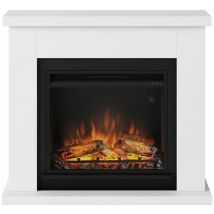 Tagu - Cheminée électrique décorative 'Frode' Blanche - Powerflame