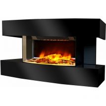 Chemin'arte - Cheminée électrique 2000w noir lounge medium noir