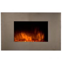 Breakling - Cheminée électrique design 2000W inox 90x50 cm