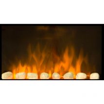 Breakling - Cheminee electrique Noire 2000W thermostat electronique