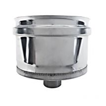 Cheminee double paroi isole bouchon collecteur de condensation conduit inox dn 100/150