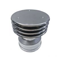 Cheminee double paroi isole terminal chapeau lamellaire inox dn 100/150