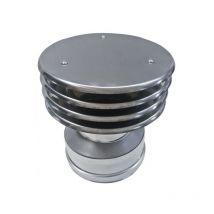 Cheminee double paroi isole terminal chapeau lamellaire inox dn 80/130