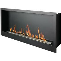 Cheminée murale bio-éthanol stellar 130 cm