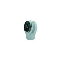 Kasart - Chemine'e radiante en acier inoxydable avec roulement a' bain d'huile a' base circulaire Acciaio Inox 10 cm
