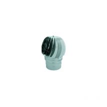 Kasart - Chemine'e radiante en acier inoxydable avec roulement a' bain d'huile a' base circulaire Acciaio Inox 12 cm