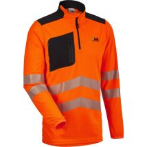 Chemise fonctionnelle PSS Chemise fonctionnelle couleurs de signalisation X-treme Skin manches longues, orange/noir, taille l