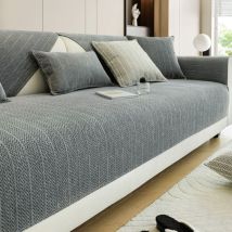 Sofabezug l Form 1 2 3 4 Sitzer,Chenille Couch überzug Anzug Pets Dog Sofaschoner rutschfest Sofabezug Ecksofa l Form Four Seasons Universal Couch