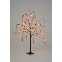 Cherry Blossom Tree Battery Operated 1.2 Meters Pale Or Dark Pink Table Deco