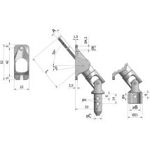 Cherubini Auslassgehäuse Weiblich Nickel 350 Mm