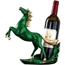Cheval)Casiers à Vin Porte Bouteille Porte Comptoir et Support Table à Manger Ornements de Pièce Maîtresse pour Le Salon Cuisine Rack de Stockage