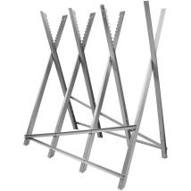 Sifree - Chevalet à bûches, Chevalet de sciage, Chevalet de tronçonnage Pliable - 4 Supports de train 848080cm