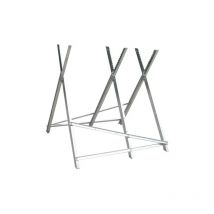 Support de bucheron pliable en fer galvanise' cm79x80 porte' 150 kg