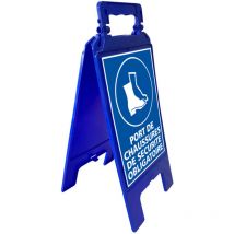 Signaletique.biz France - Chevalet de signalisation d'OBLIGATION.- Port de chaussures de sécurité obligatoire - W0055 -