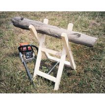 Chevalet à bûche en bois