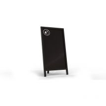 Chevalet stop trottoir avec une surface a craie - 78x44 cm - support publicitaire 83335022