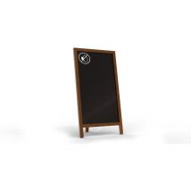 Chevalet stop-trottoir pliable avec une surface à craie - 78x44 cm - support publicitaire